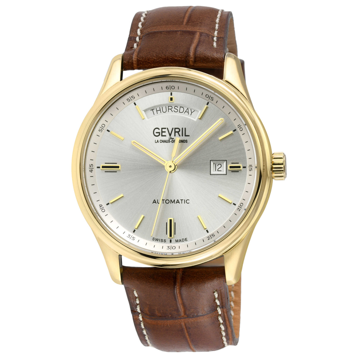 Front view of Gevril Excelsior Men's Automatic Watch 48203