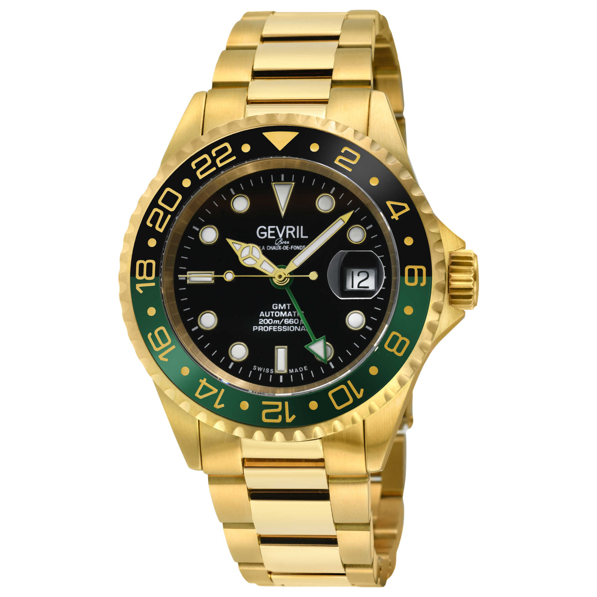 Front view of Gevril Wall Street Men's Automatic Watch 4956A