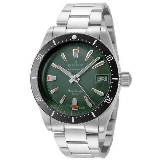 Front view of Edox SkyDiver Unisex Automatic Watch 80131-3NM-VI