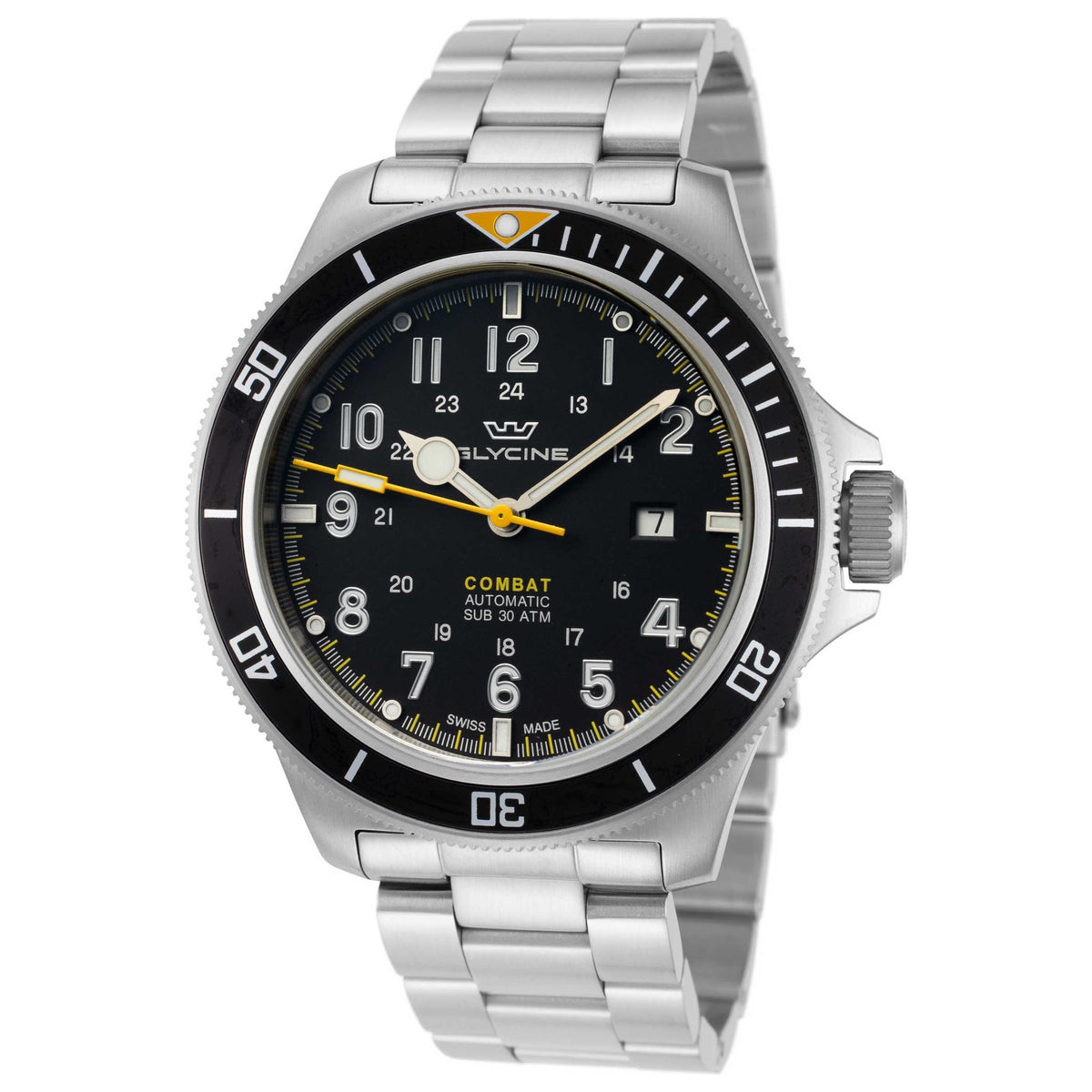 Front view of Glycine Combat Sub Men's Automatic Watch GL0255