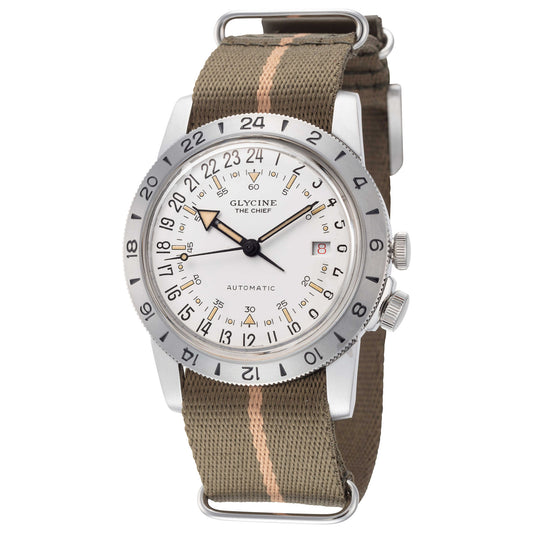 Front view of Glycine Airman The Chief Purist Men's Automatic Watch GL0475