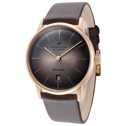 Front view of Hamilton American Classic Intra-Matic Men's Automatic Watch H38465501