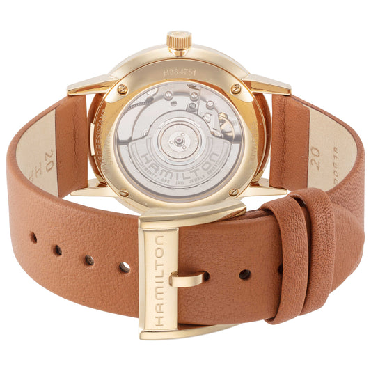 Back view of Hamilton American Classic Intra-Matic Men's Automatic Watch H38475501