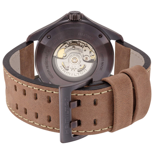 Back view of Hamilton Khaki Aviation Men's Automatic Watch H64705531