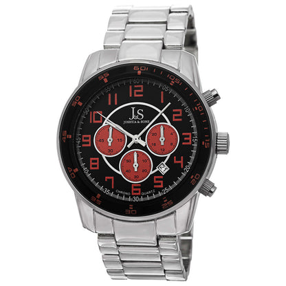 Front view of Joshua & Sons Men's Quartz Watch JS67OR