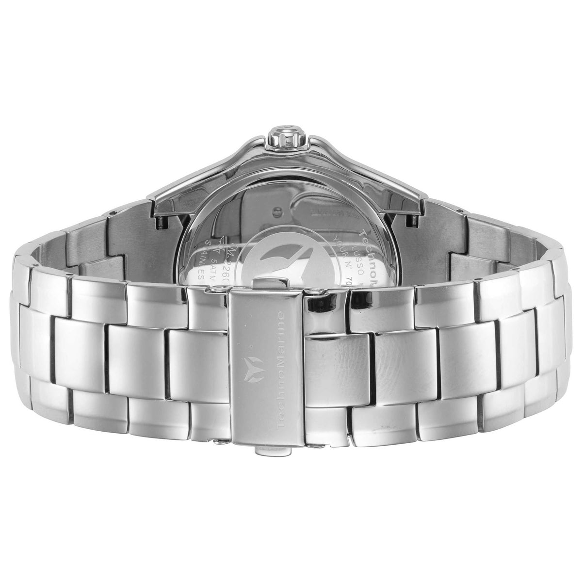 Back view of TechnoMarine Lusso Mare Men's Quartz Watch TM-226002